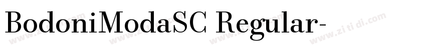 BodoniModaSC Regular字体转换 BodoniModaSC Regular字体转换